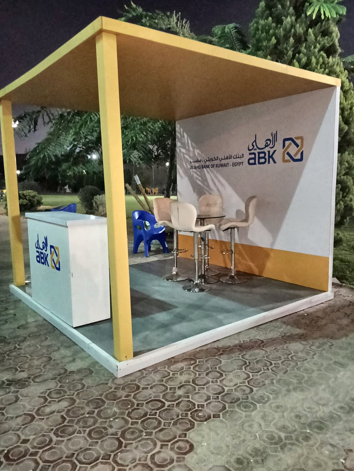 ABK outdoor booth – seating area