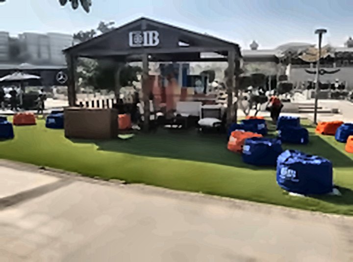CIB branded outdoor lounge